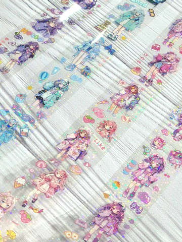استیکر رولی شاین دار انیمه