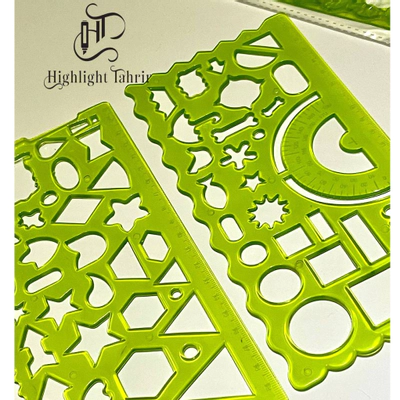 خطکش شابلون دار ژله ای