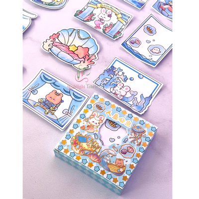 استیک نوت طرح خرس آبی رنگ