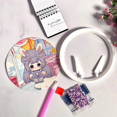 نقاشی الماسی دایره ای کوچک