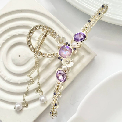 کلیپس مجلسی کریستالی و نگین کار شده