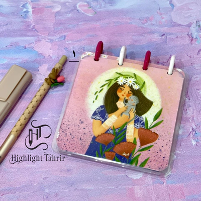 دفترچه دکمه ای طرحدار