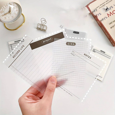 استیک نوت شفاف سفید