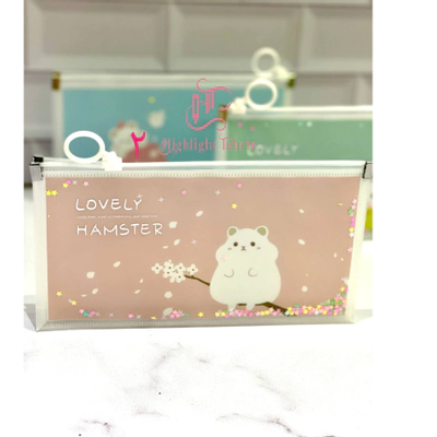 جامدادی pvc آکواریومی ستاره دار طرح حیوانات