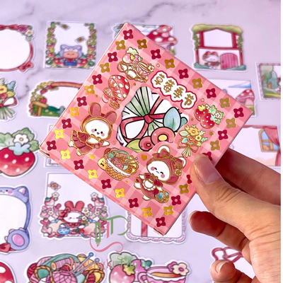 استیک نوت خرگوش صورتی